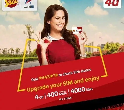 Jazz 4G Sim Offer