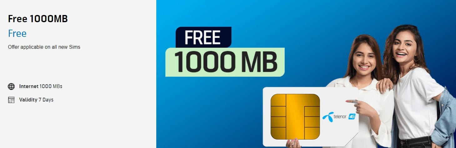 free internet telenor sim