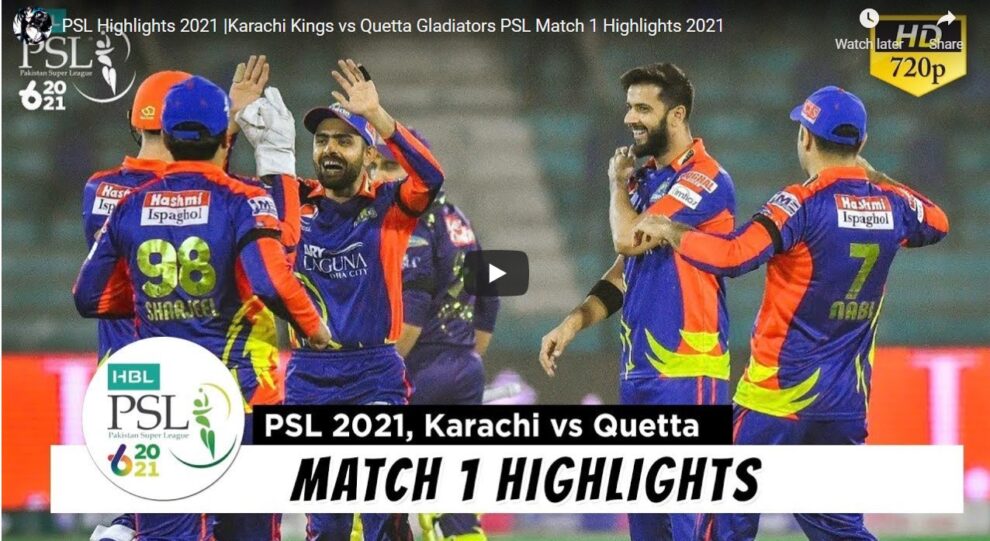 Karachi Kings vs Quetta Gladiators